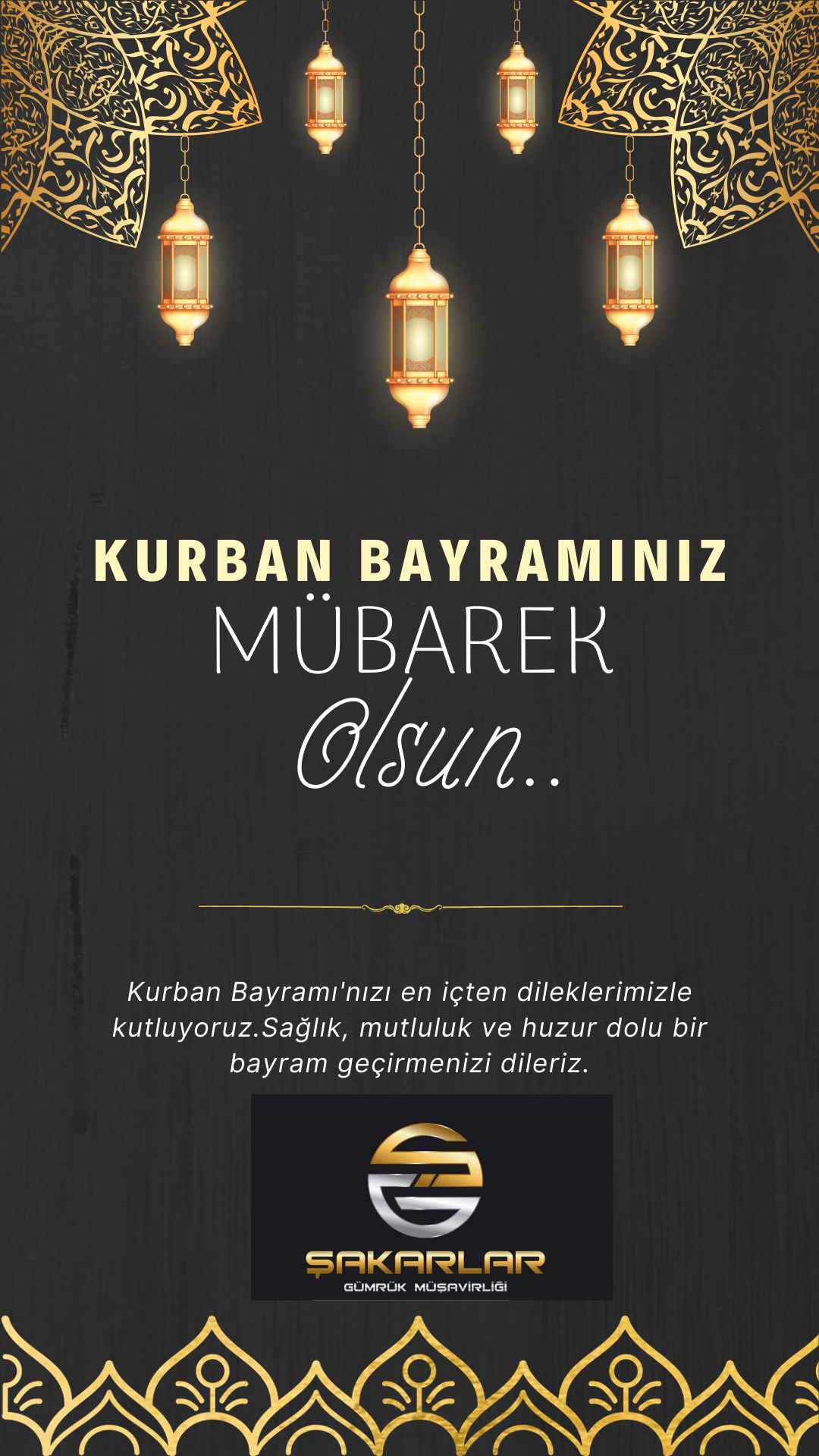Kurban Bayramı'nız mübarek olsun! 